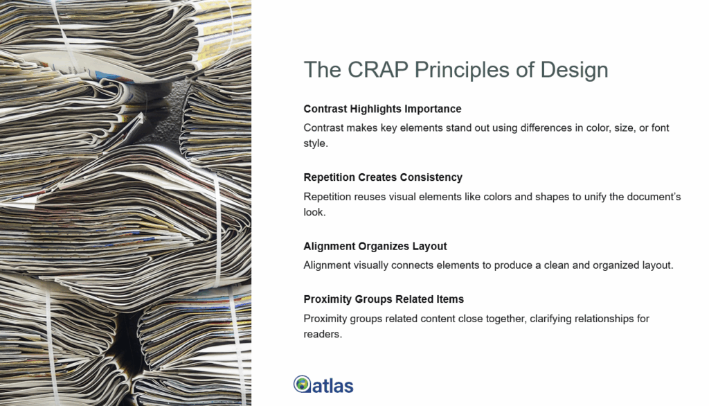 CRAP Principles of Document Design